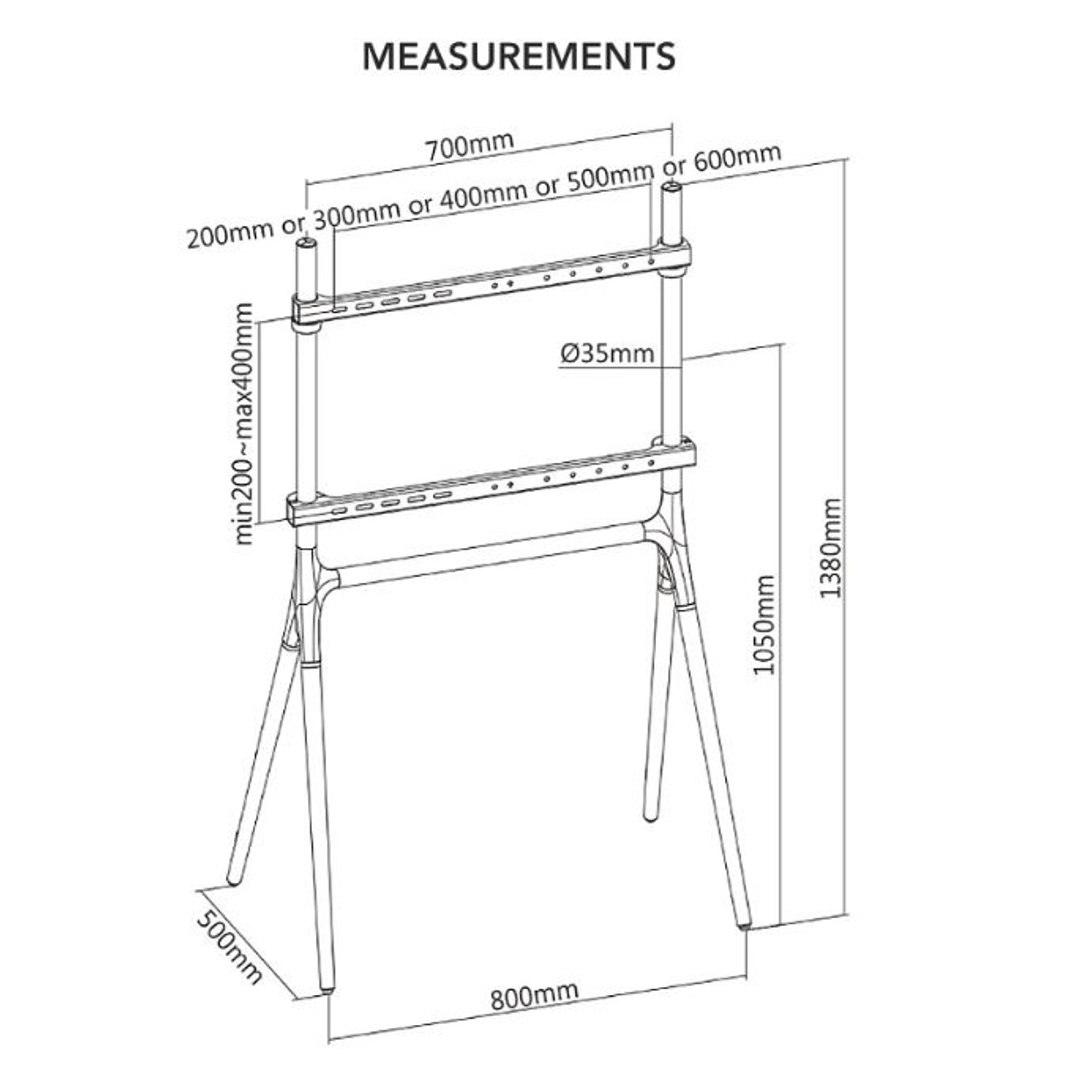 Kanva Quad And Tripod TV Stand 3D Model - TurboSquid 2025006