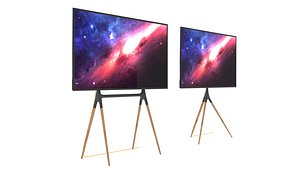 Kanva Quad and Tripod TV Stand 3D model