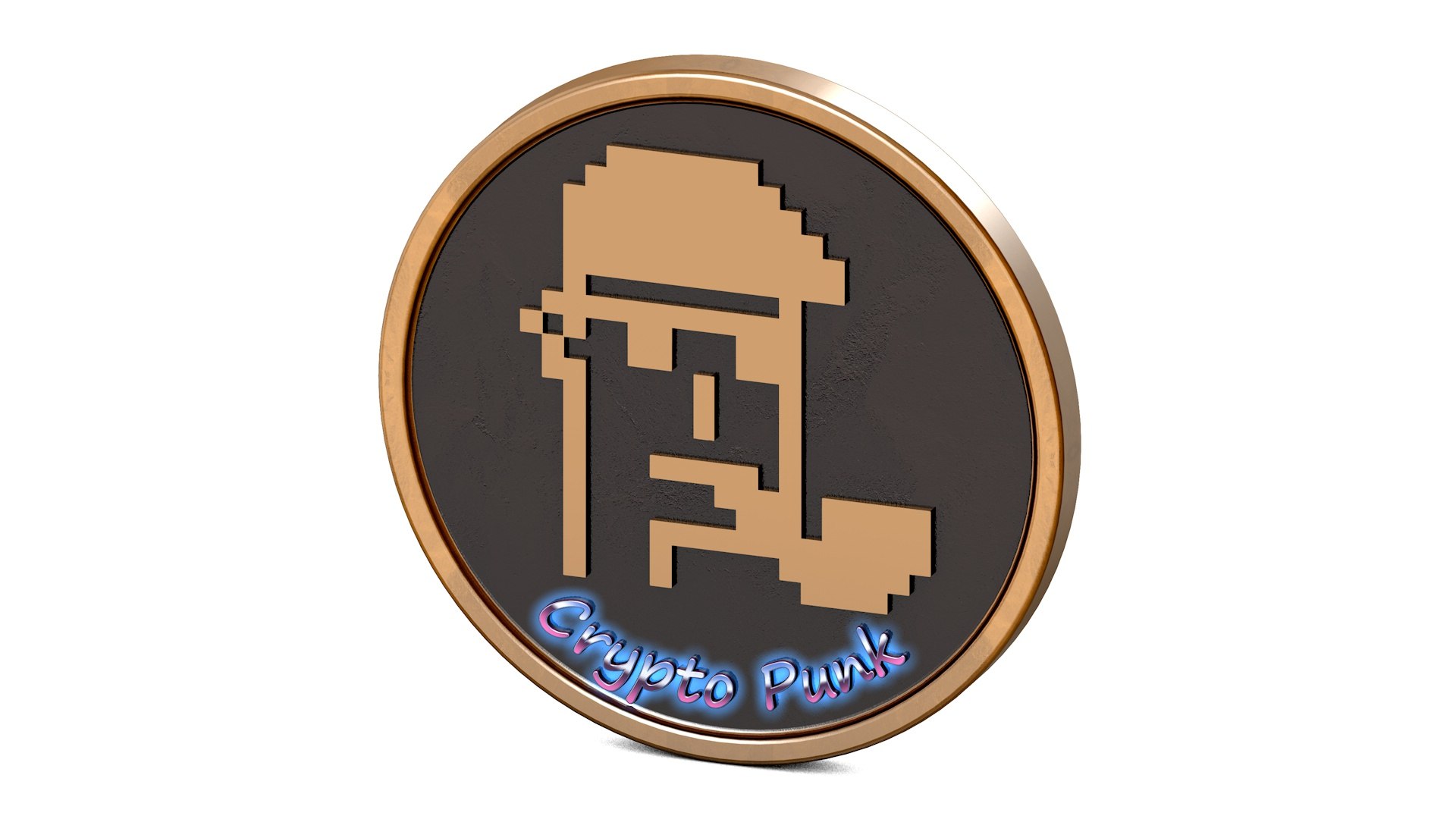 Coin CryptoPunk 3D Model - TurboSquid 1885138
