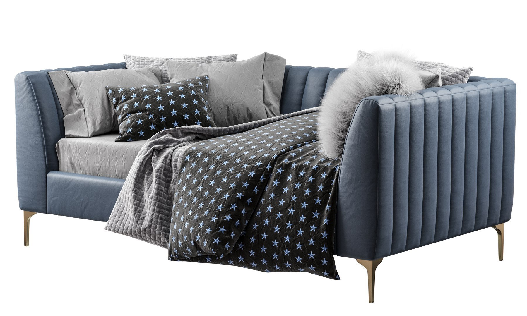 3D Pottery Barn Avalon daybed Leather TurboSquid 2061423