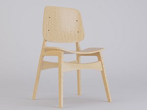 3D borge morgensen chair modeled model