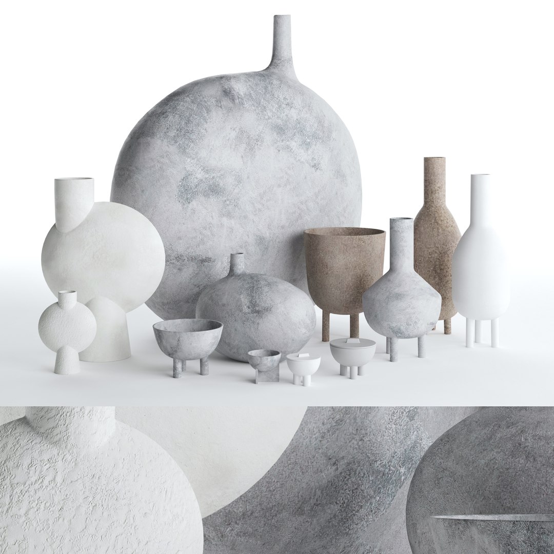Vases 101 Copenhagen set 02 3D model - TurboSquid 2035958