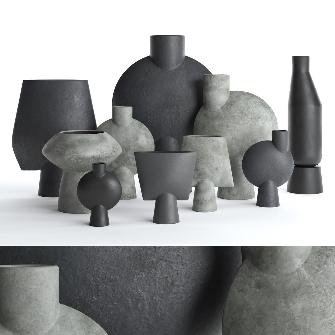 Vases 101 Copenhagen set 02 3D model - TurboSquid 2035958