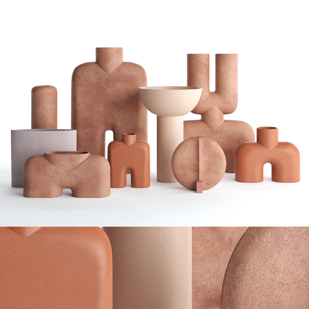 Vases 101 Copenhagen set 02 3D model - TurboSquid 2035958