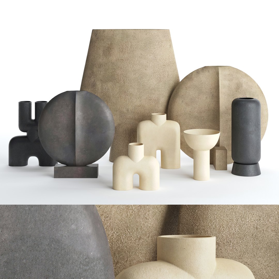 Vases 101 Copenhagen set 02 3D model - TurboSquid 2035958