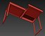 IKEA BESTA BURS Desk, high gloss white