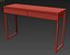 IKEA BESTA BURS Desk, high gloss white