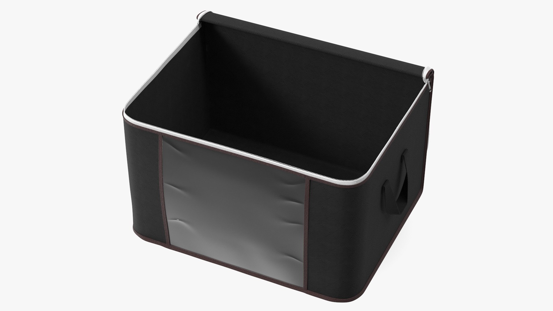 Closet Container with Window Black Empty Open 3D model preview