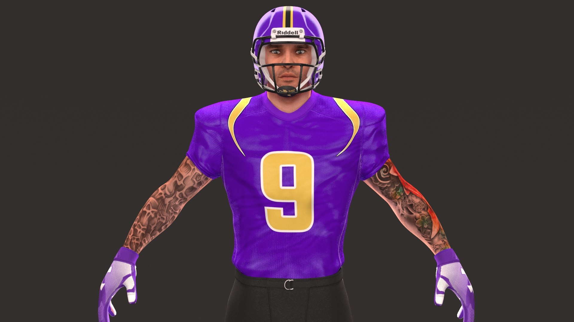 Football Player 2020 Model - TurboSquid 1541794