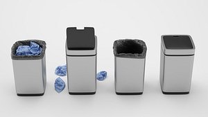 Trash Cans Set model