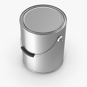 3D Paint Metal Bucket model