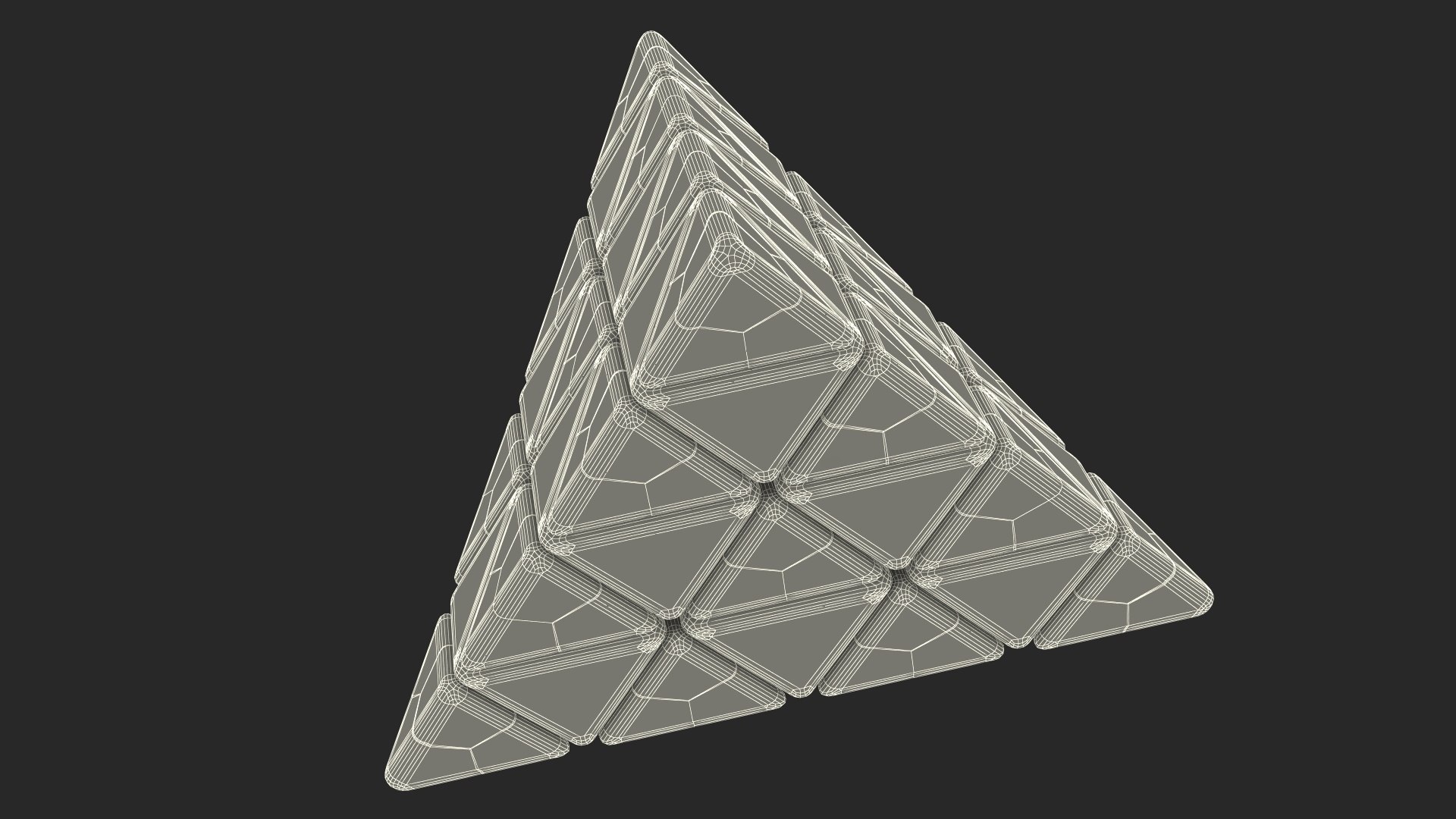 Rubik Pyramid Disassembled 3D model - TurboSquid 2152615