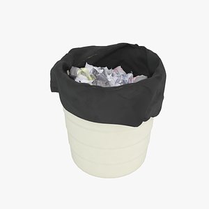 3D small trashcan