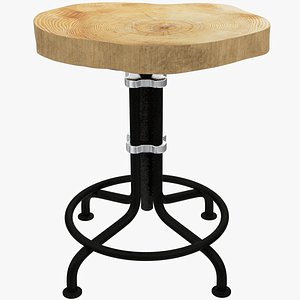 Loft Tree Slice Stool V7