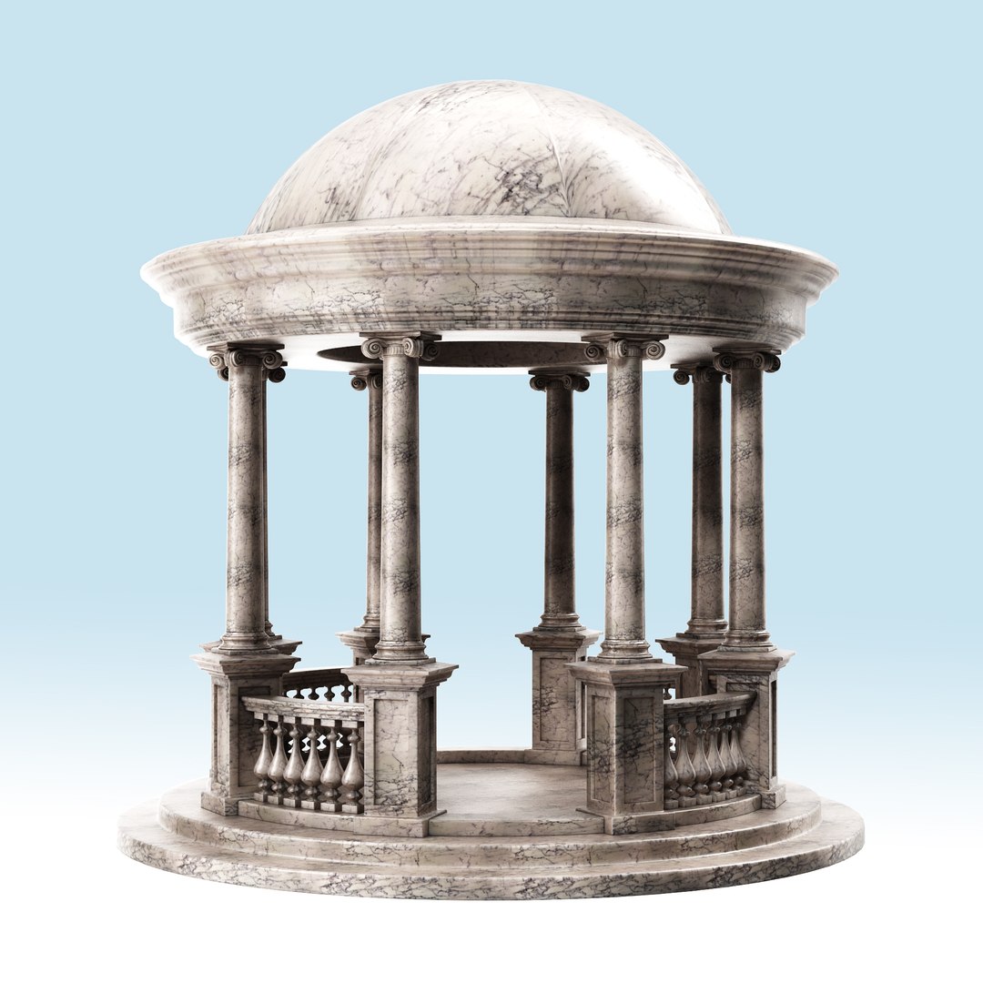 3d marble rotonda model