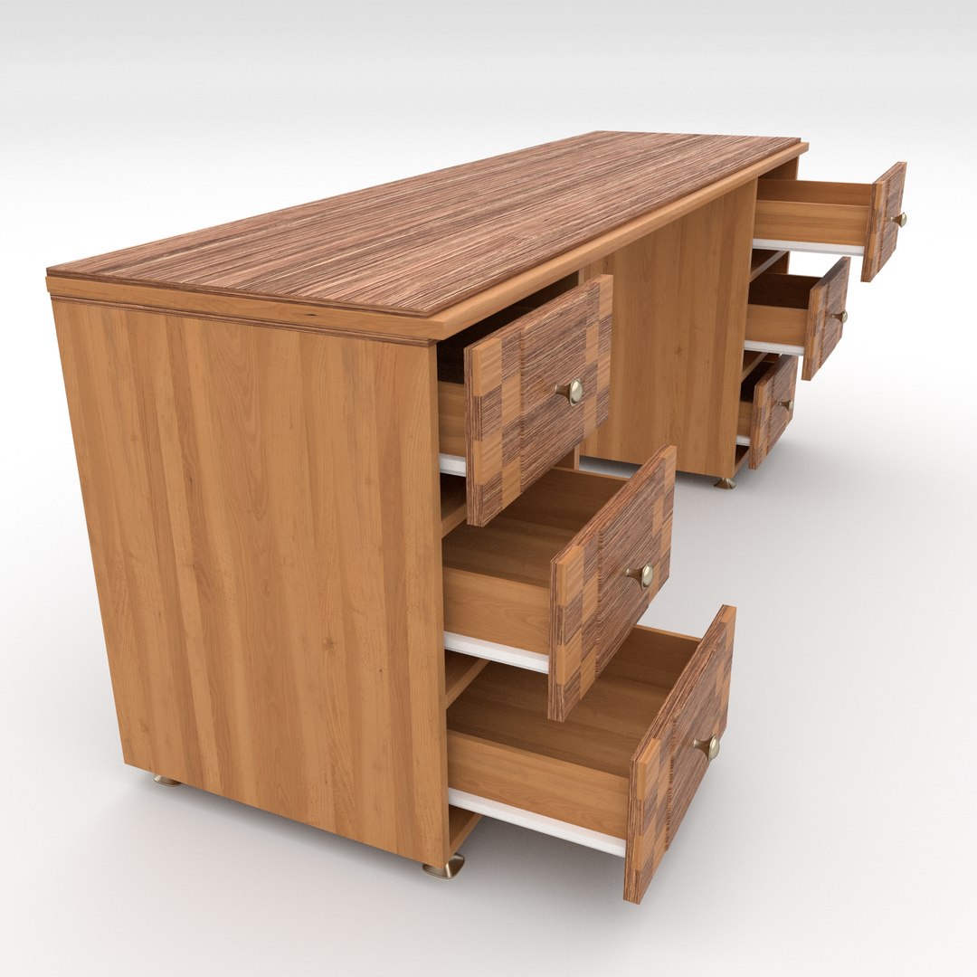 Office table model - TurboSquid 1215059
