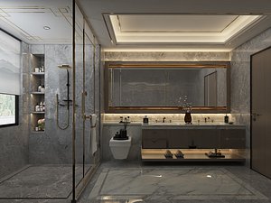 Modern Bathroom - 033 3D model