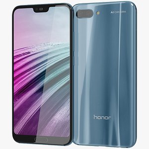 3D model realistic honor 10 gray