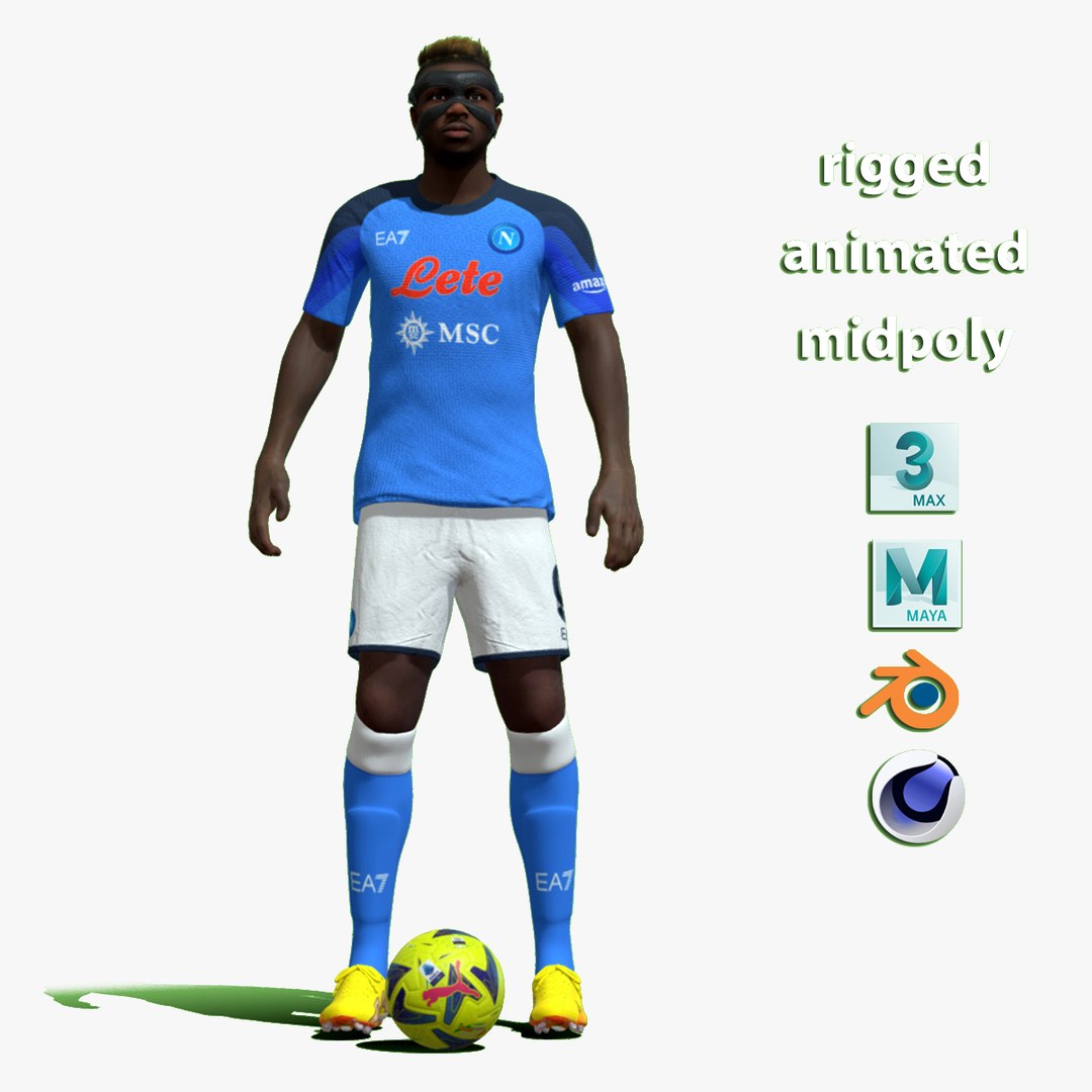 3D Rigged Victor Osimhen Napoli 3D - TurboSquid 2059027
