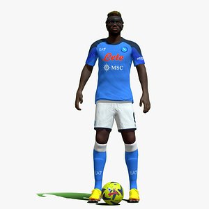 3D Rigged Victor Osimhen Napoli