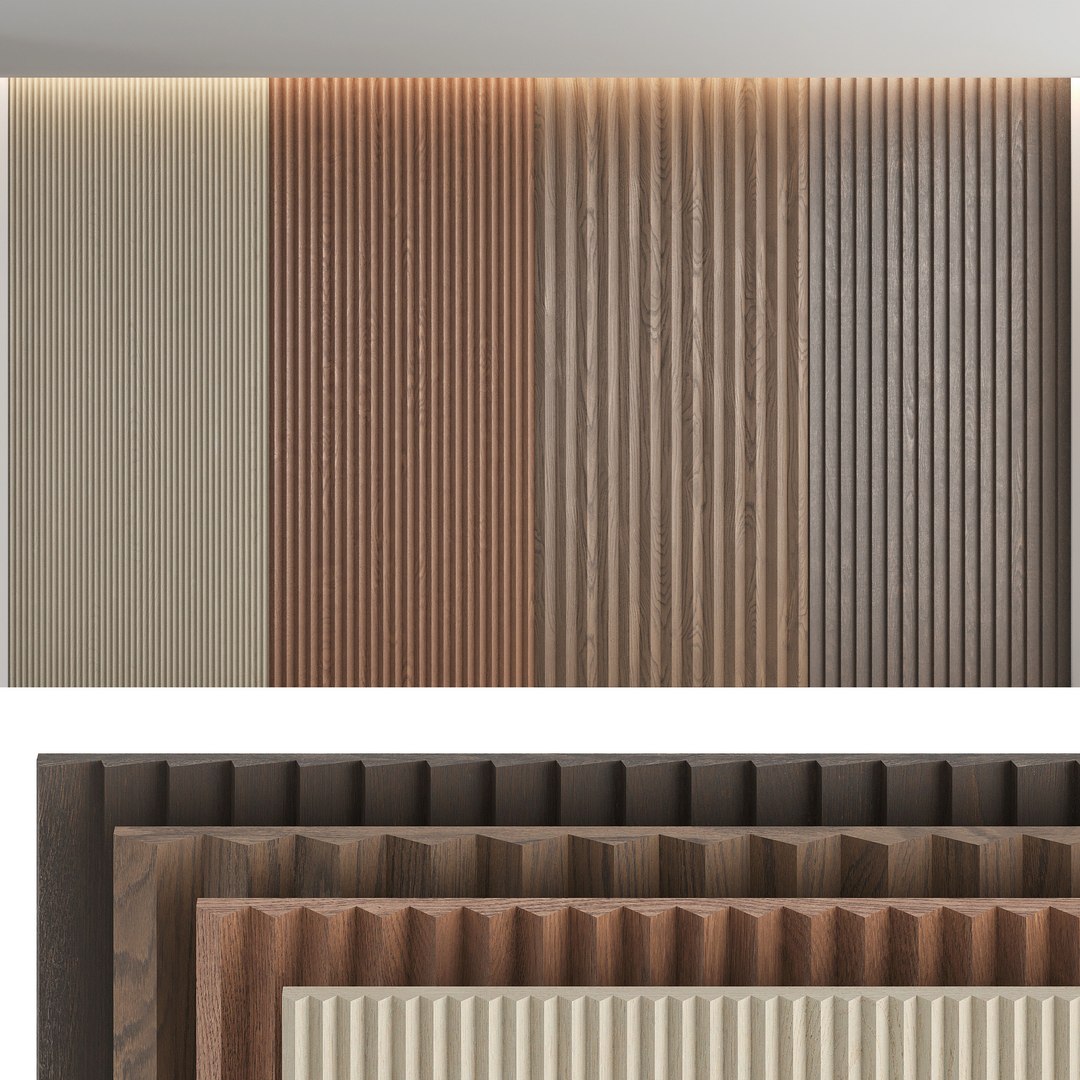 3D Model Wood Wall Panels - TurboSquid 1532244