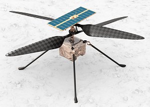3D Ingenuity Mars Helicopter model