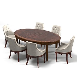 galimberti nino oval dining table tufted chair art deco set