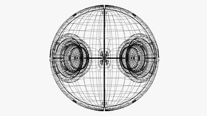 Futuristic Surveillance Drone - Spherical Sci-Fi Bot 3D