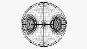 Futuristic Surveillance Drone - Spherical Sci-Fi Bot