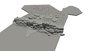 3d model wall castle
