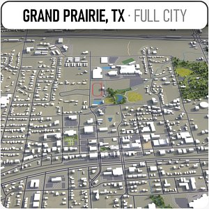 grand prairie surrounding - 3D