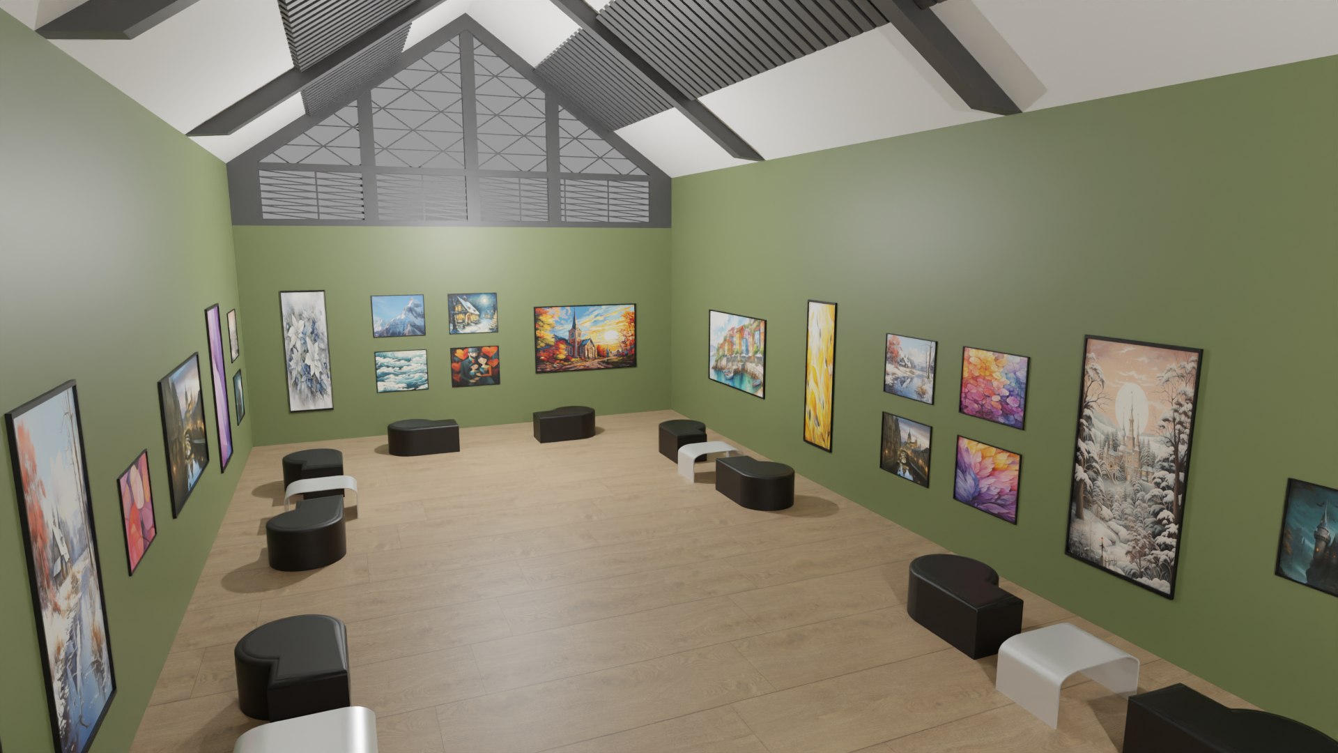 Art Gallery Model - TurboSquid 2157913