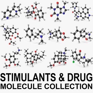 Stimulant Drug Molecular Models