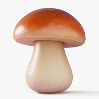 Cartoon Porcini Mushroom