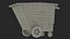 Commercial Wheeled Trash Cart Red