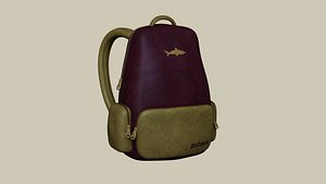 Wine Color Backpack - Character Costume