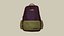 Wine Color Backpack - Character Costume