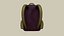 Wine Color Backpack - Character Costume