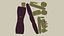 Wine Color Backpack - Character Costume