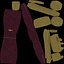 Wine Color Backpack - Character Costume