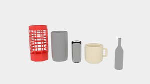 3D cylinder object pack