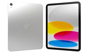 3D Apple iPad 2025 Silver