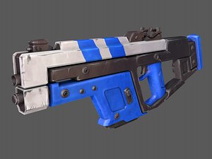 scifi assault rifle 3D model