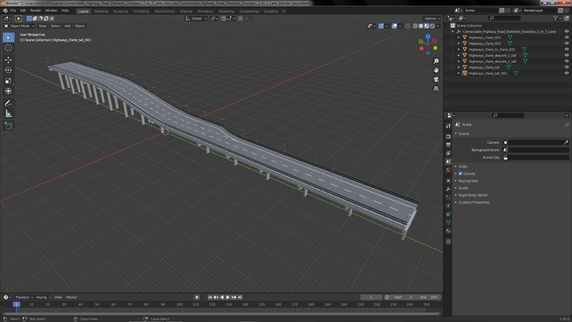 3D model Connectable Highway Road Elements Overpass 2 to 3 Lane https://p.turbosquid.com/ts-thumb/9i/ZBGYXR/mu/connectablehighwayroadelementsoverpass2to3lanevray3dmodel040/jpg/1668077417/1920x1080/fit_q87/32f4349840ad507a3a8265ab8c891a86a284e44e/connectablehighwayroadelementsoverpass2to3lanevray3dmodel040.jpg