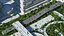 Connectable Highway Road Elements Overpass 2 à 3 voies