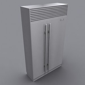 3d model sub-zero refrigerator