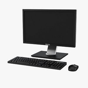 Dell LCD Monitor, Keyboard & Mouse Set