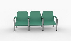 Waiting chair 03 3D model 3D model