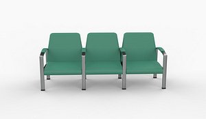 Waiting chair 03 3D model