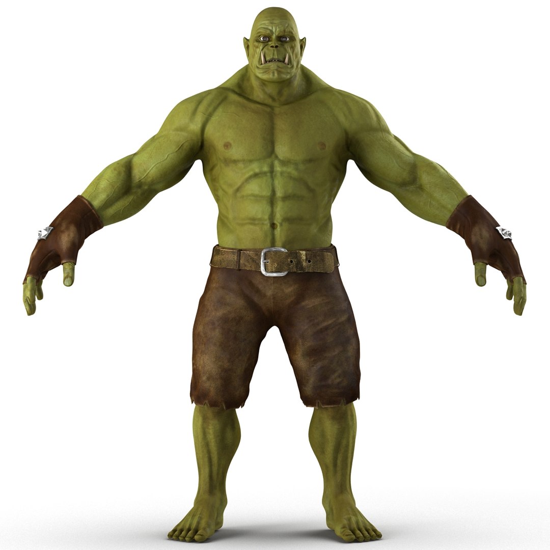 Green Orc 2 3D model preview